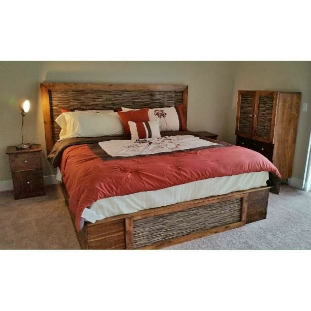 Custom King Bedroom Set with Ceramic Headboard & Accents