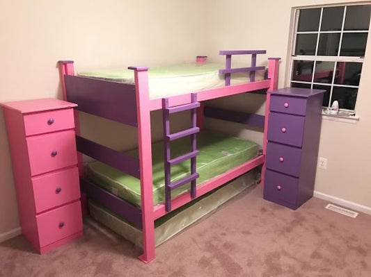 Kids Bunk Bed Set with Dressers